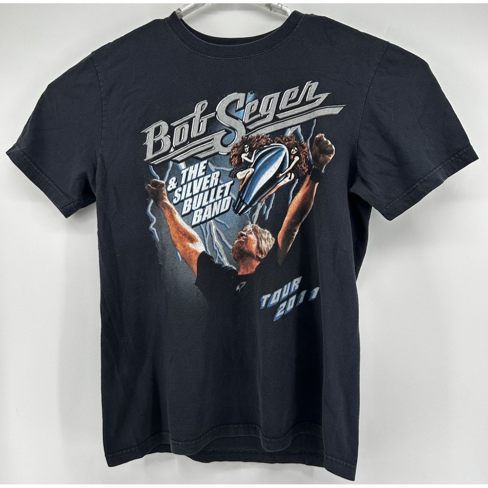 Nike Bob Seger & The Silver Bullet Band Tour 2011 Concert Graphic T Shirt Large